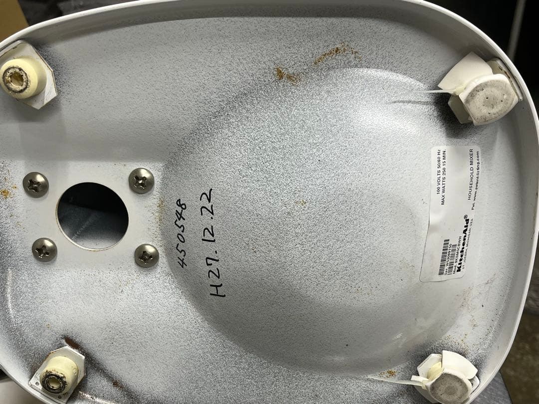 KitchenAid スタンドミキサー ホワイトKSM5 ジャンク　直せる人向け