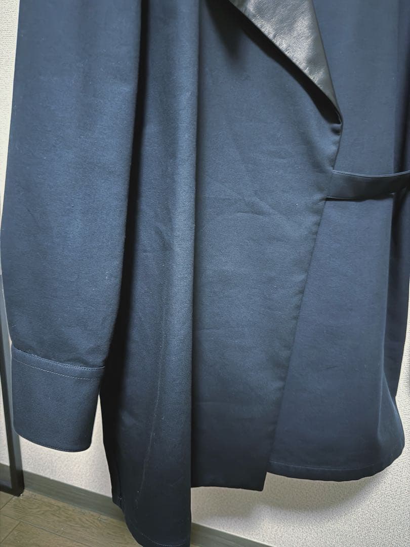 JIL SANDER 22AW レザーノーカラージャケット コート SIZE46