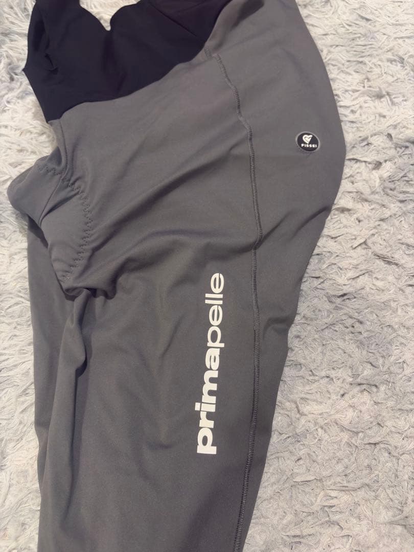 pissei ピセイ長袖ジャージビブタイツ グレーセット