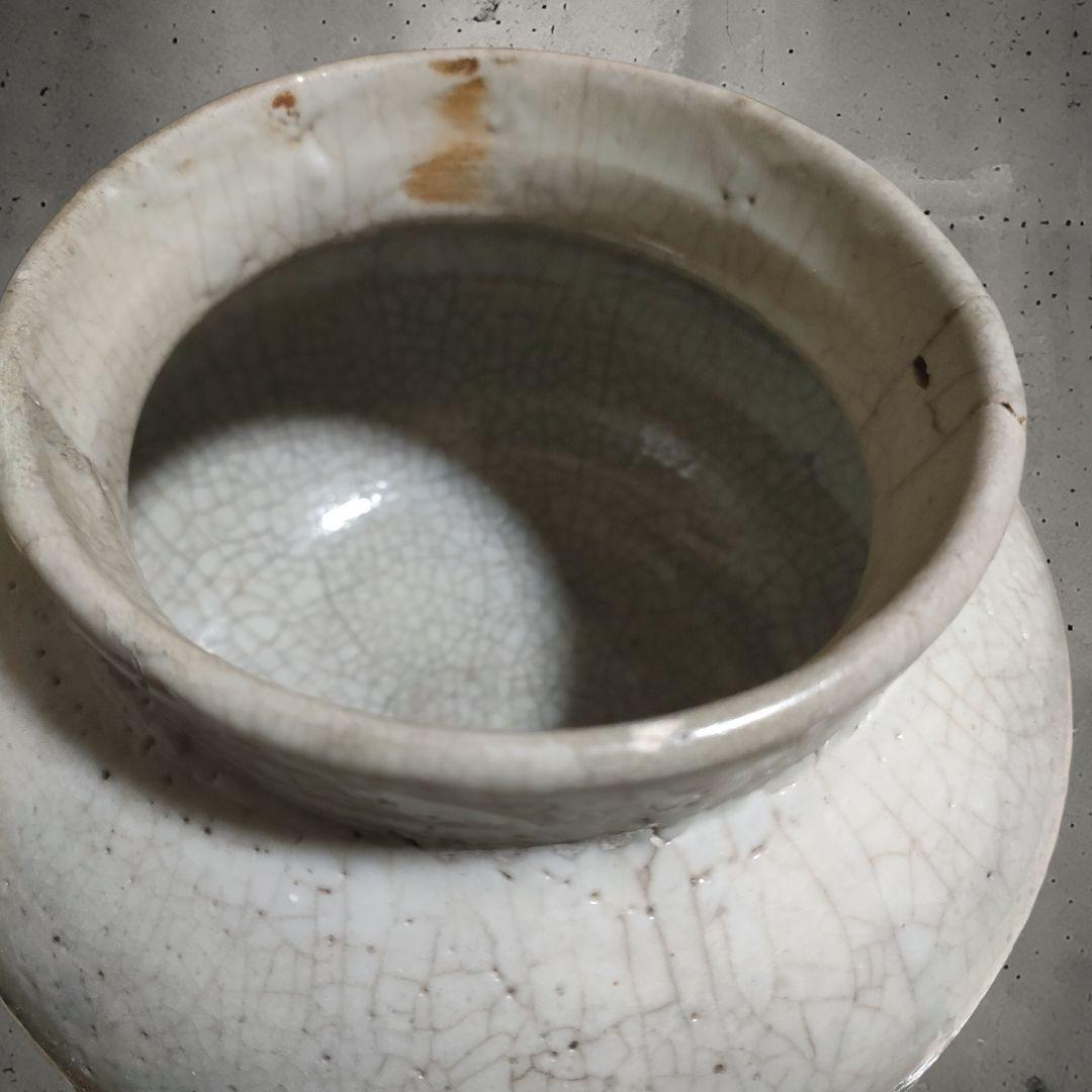 u*o様 李朝白磁壺　時代物　骨董アンティーク　朝鮮美術　堅手