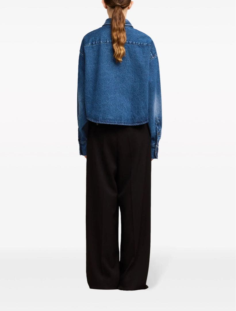 【kei】AMI Paris クロップドデニムシャツ Mサイズ