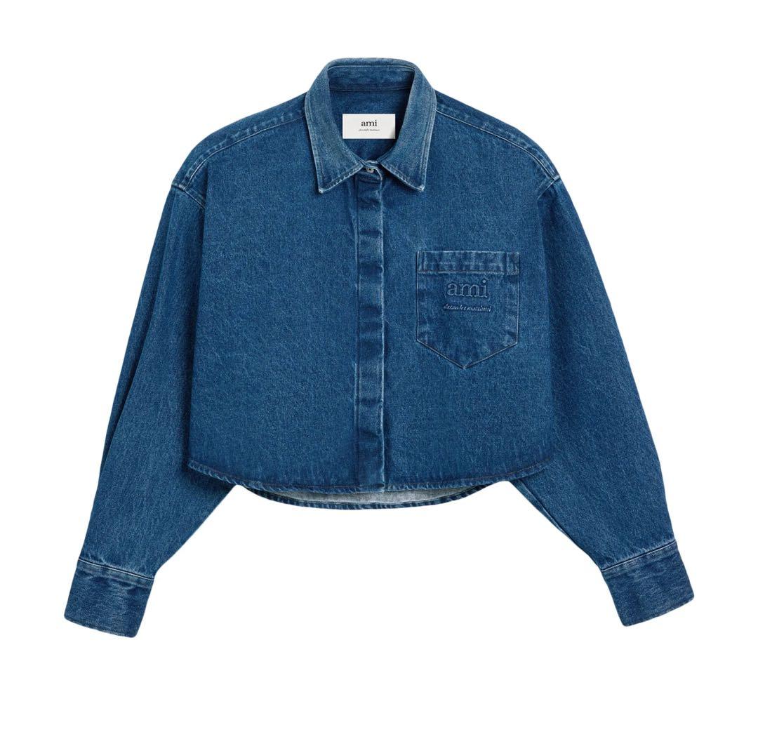 【kei】AMI Paris クロップドデニムシャツ Mサイズ