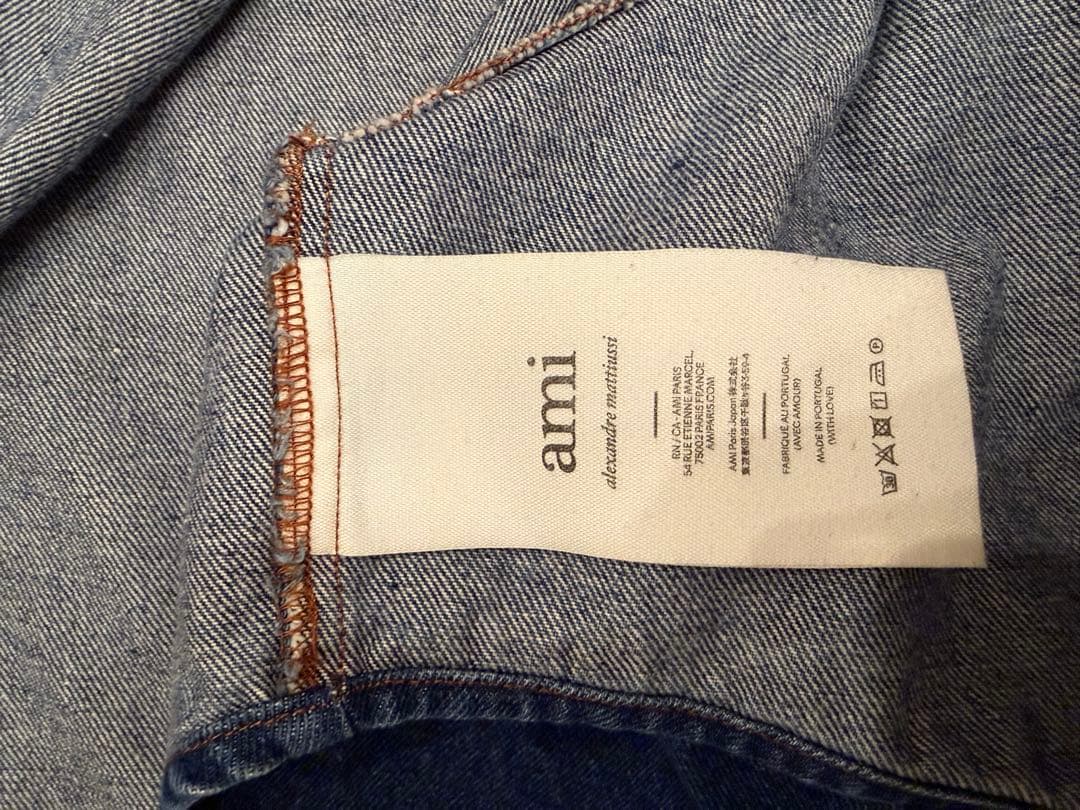 【kei】AMI Paris クロップドデニムシャツ Mサイズ