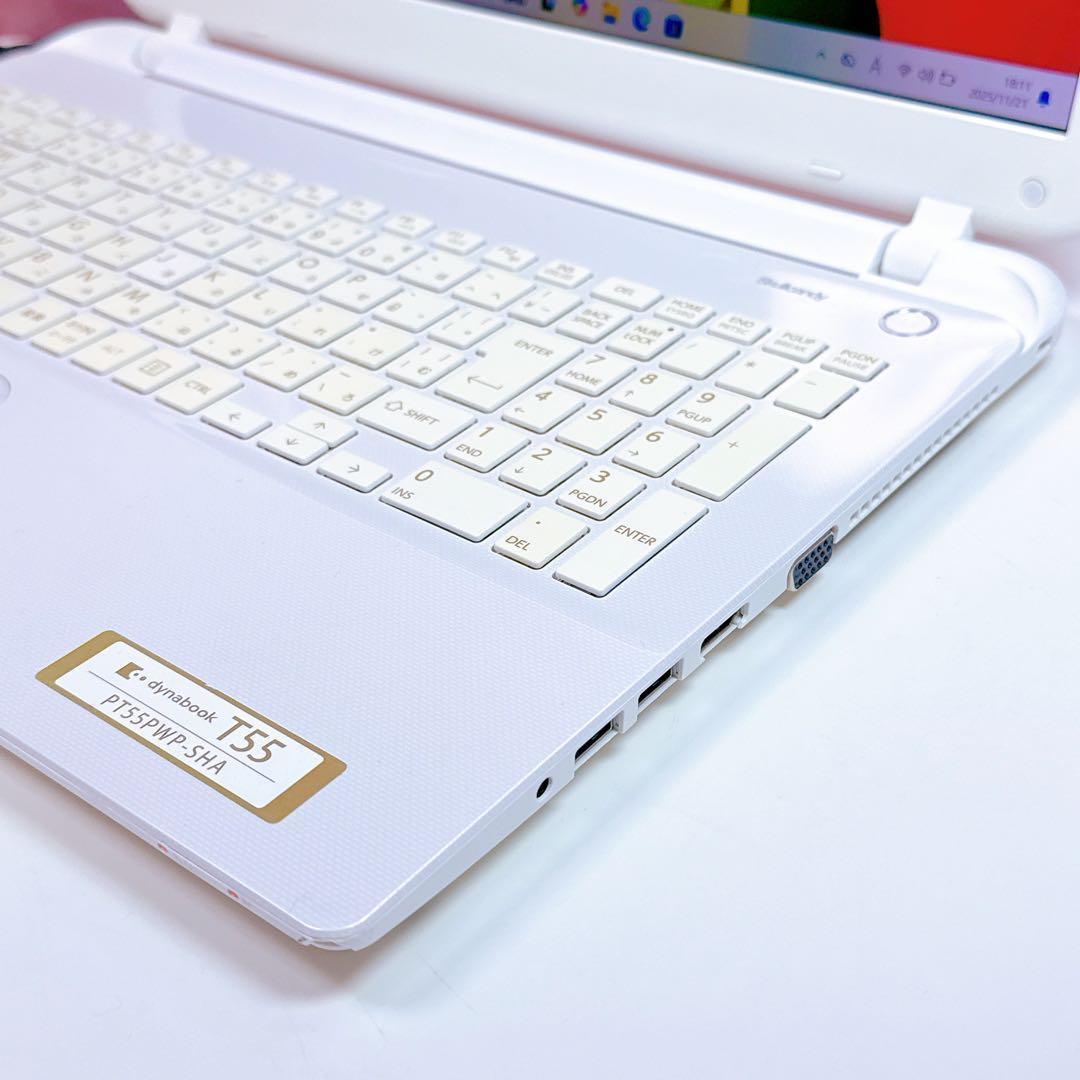 新品爆速SSD✨windows11 カメラ ノートパソコン オフィス 高性能i3