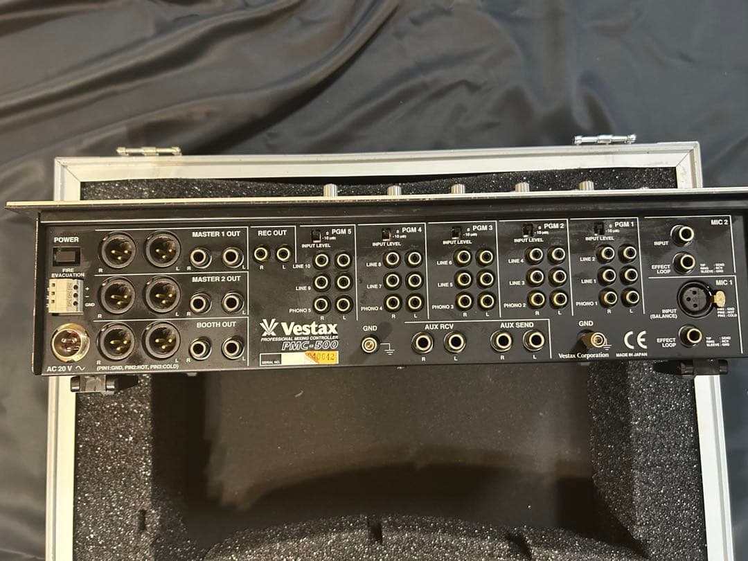 Vestax PMC-500 ロータリーミキサー 電源 ケース 縦フェーダー
