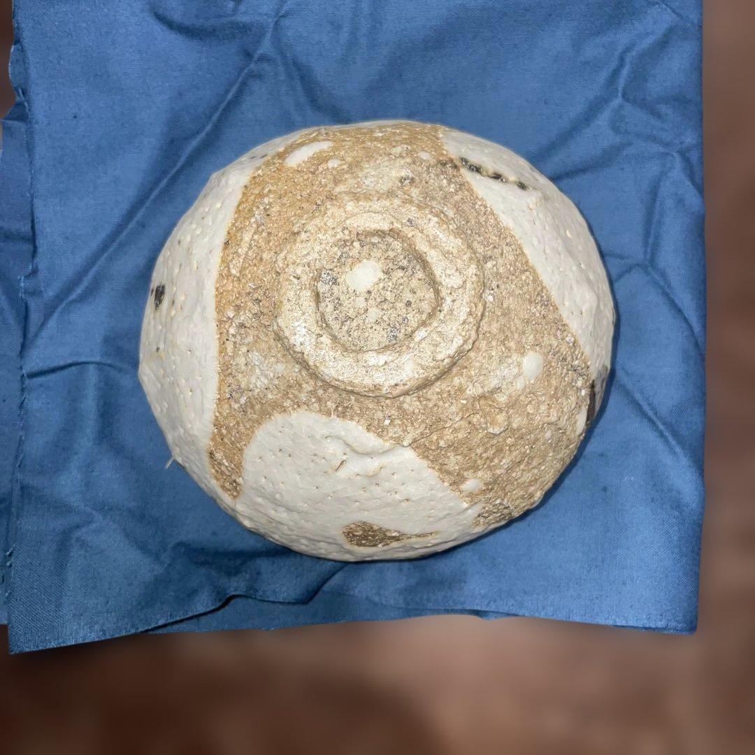 加古 勝己 沫雪茶碗　共箱、略歴書付き