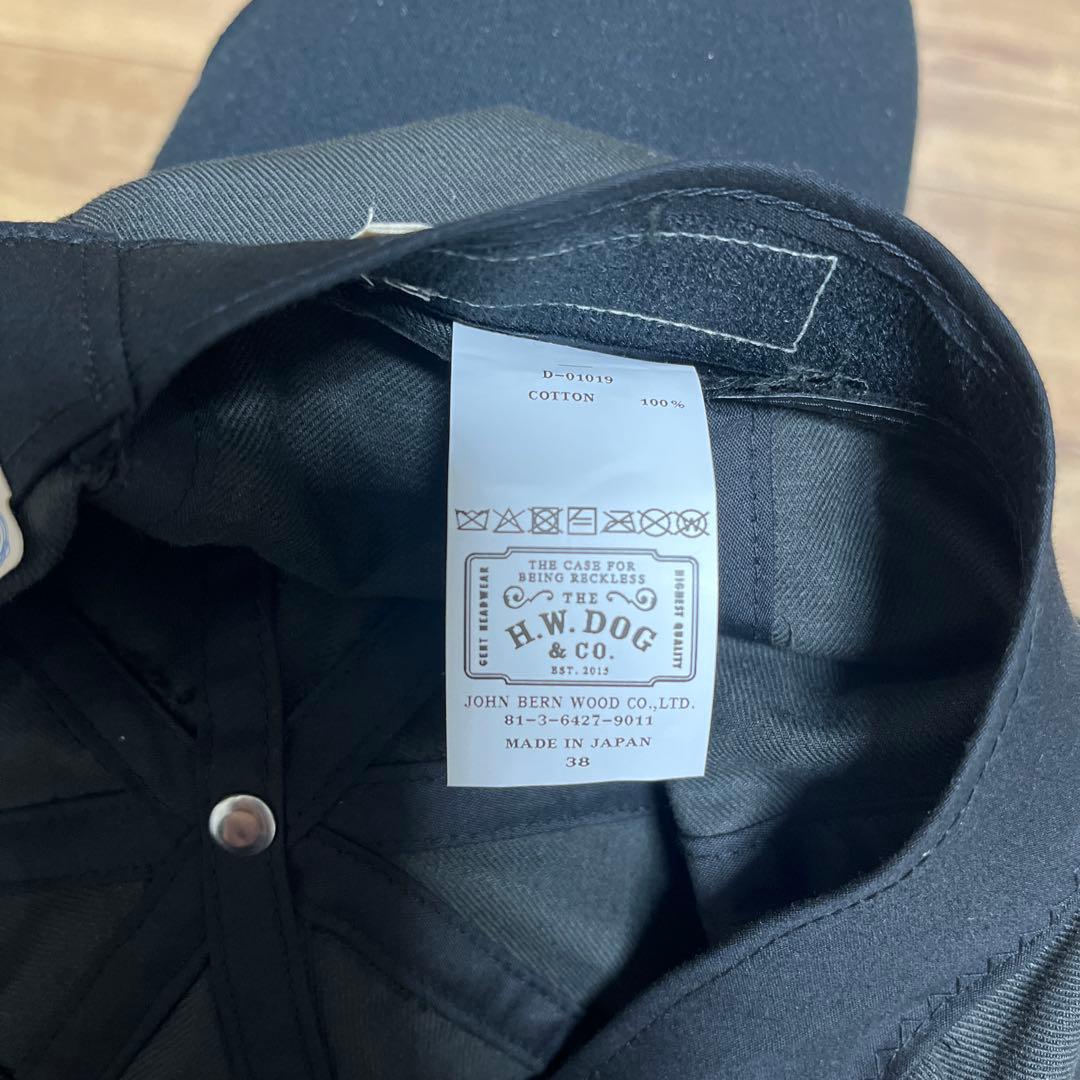 THE.H.W.DOG Peaky Cap キャスケット　ブラック