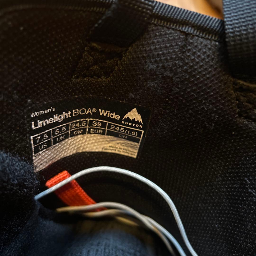 バートン　Limelight BOA 女性用スノーボードブーツ　24.5センチ