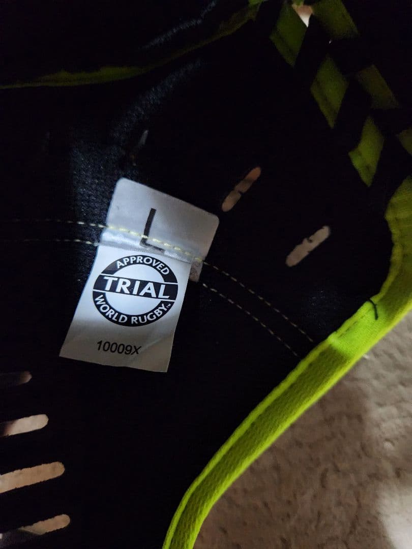 N-PRO 新品ヘッドギア　ヘッドキャップ 黒✕ネオンSizeL 新品未使用