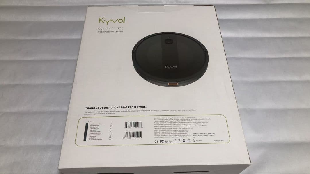 kyvol E20 ロボット掃除機（ブラック）