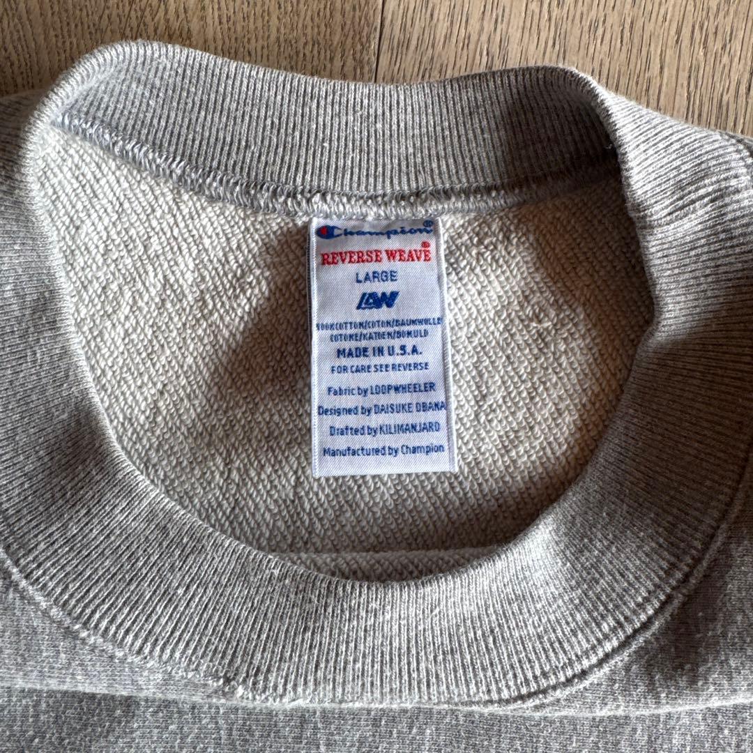 Champion × LOOPWHEELER スウェット Lサイズ