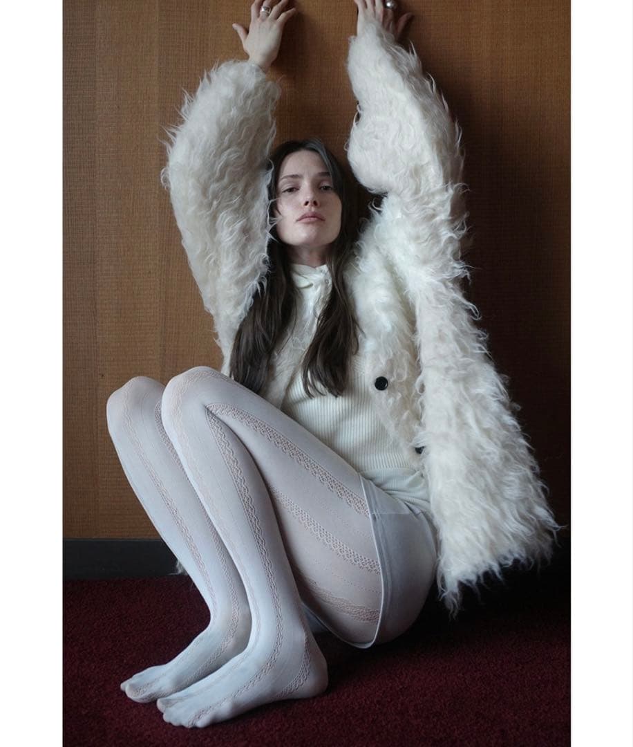 トップス BI COLOR SHAGGY KNIT CARDIGAN