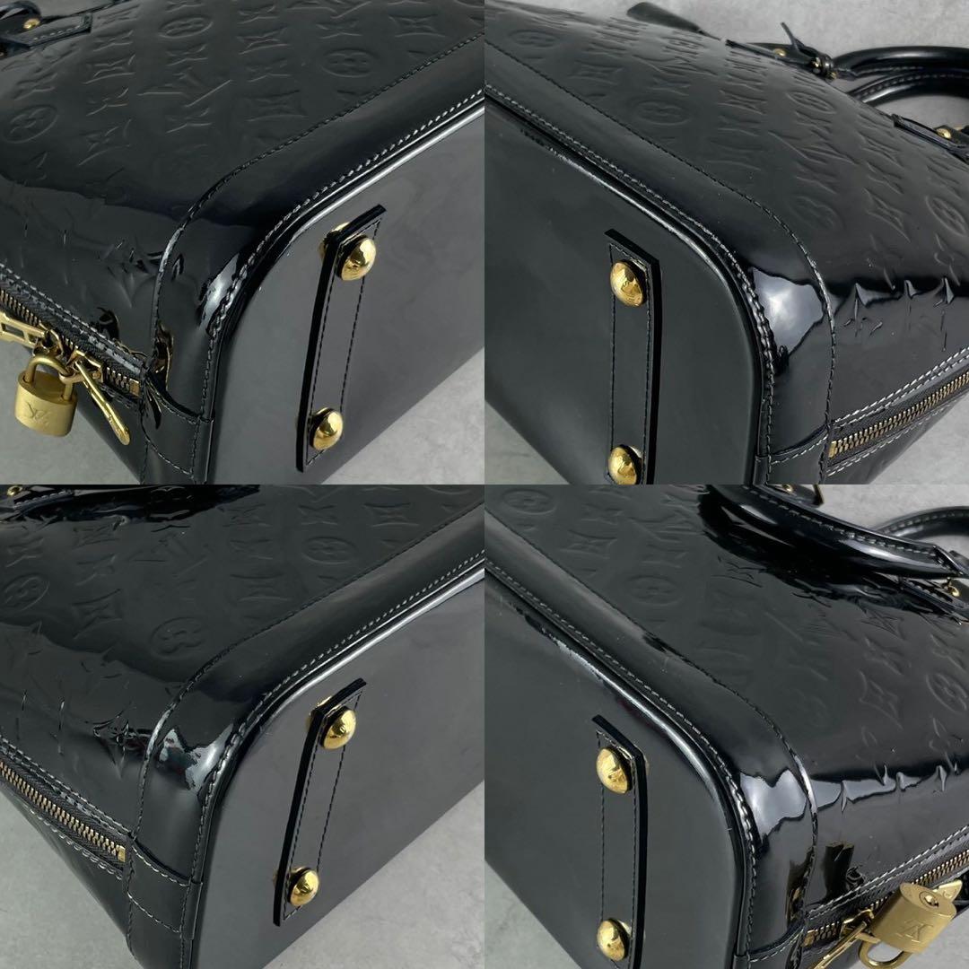 ルイヴィトン アルマPM ヴェルニ ハンドバッグ 廃番品 ブラック 極美品