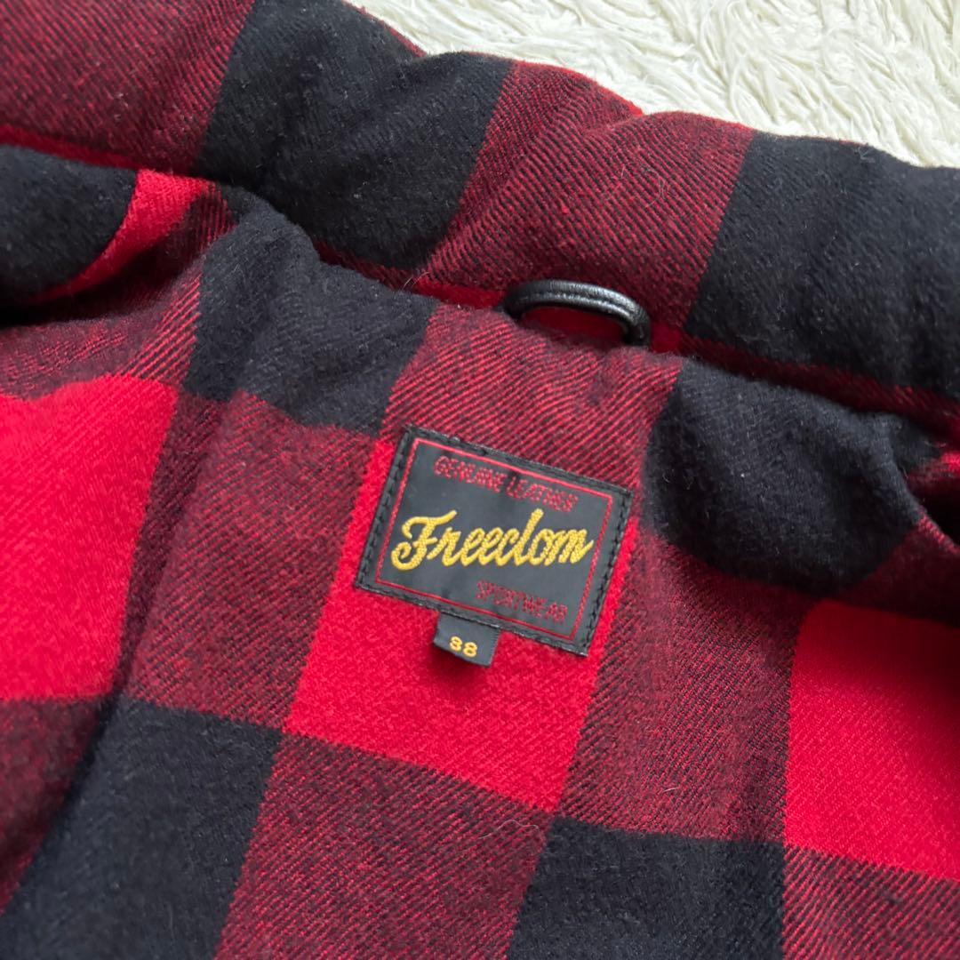 フリーダム　羊革　シープレザー　ダウンジャケット　ブラック　Mサイズ　メンズ