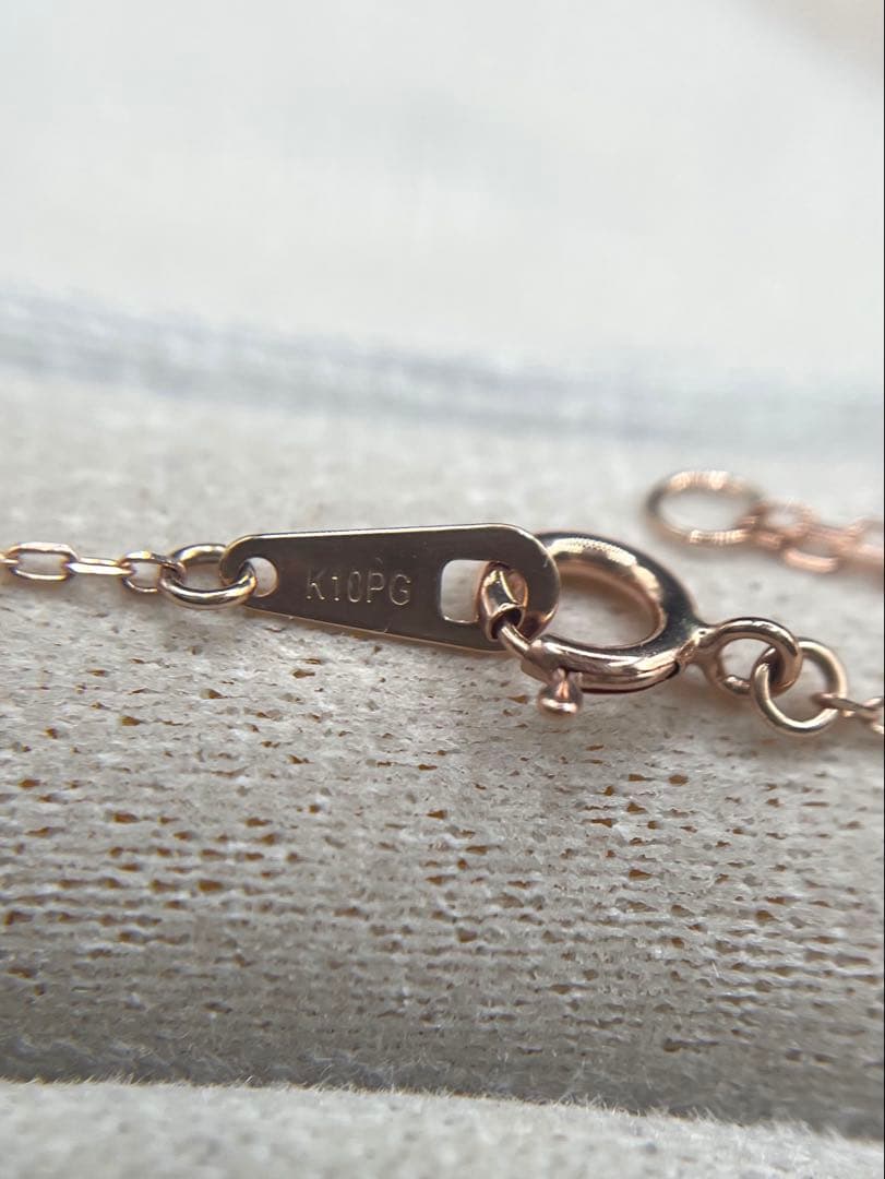 専用JA221★高級 パパラチアサファイア D K10PG ネックレス 鑑付