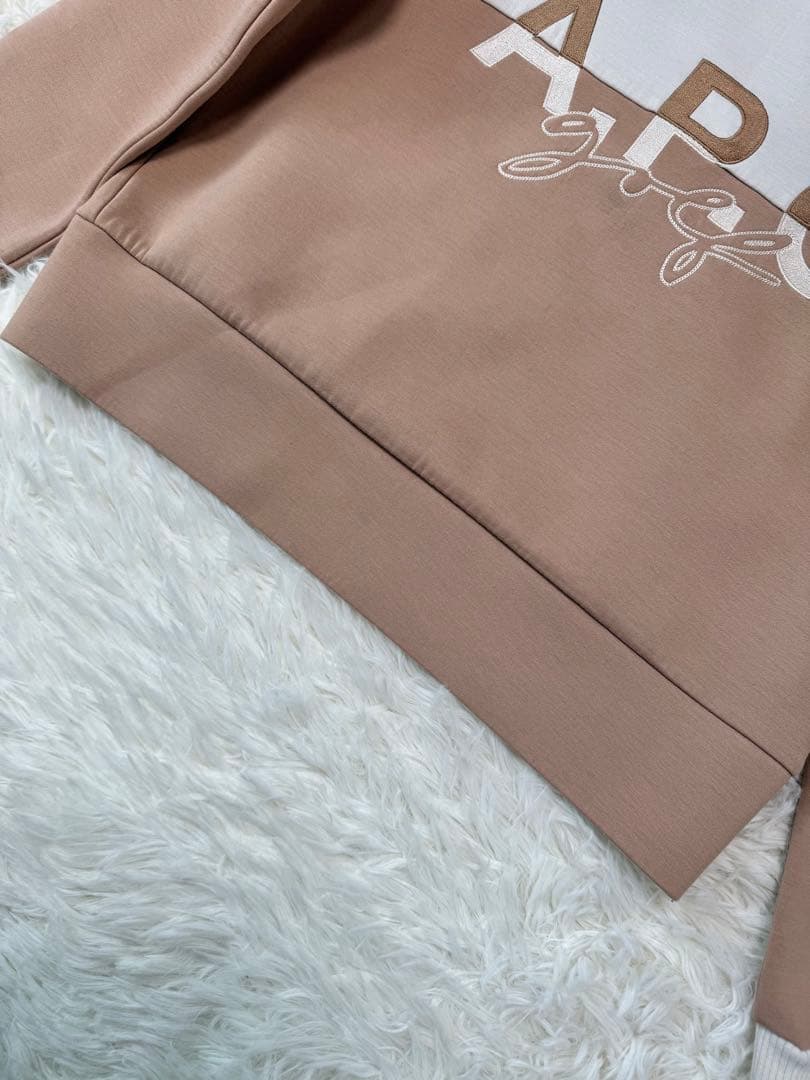 A.P.C. ゴルフウェア　クルーネックトレーナー　スウェット　バイカラー