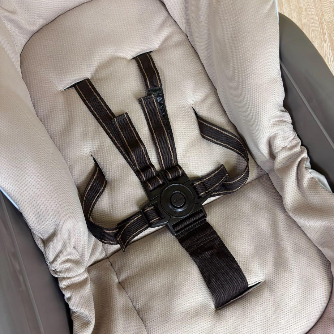 極上クリーニング済　☆美品☆　コンビ　ハイローベッド＆チェア　ネムリラ　グレー