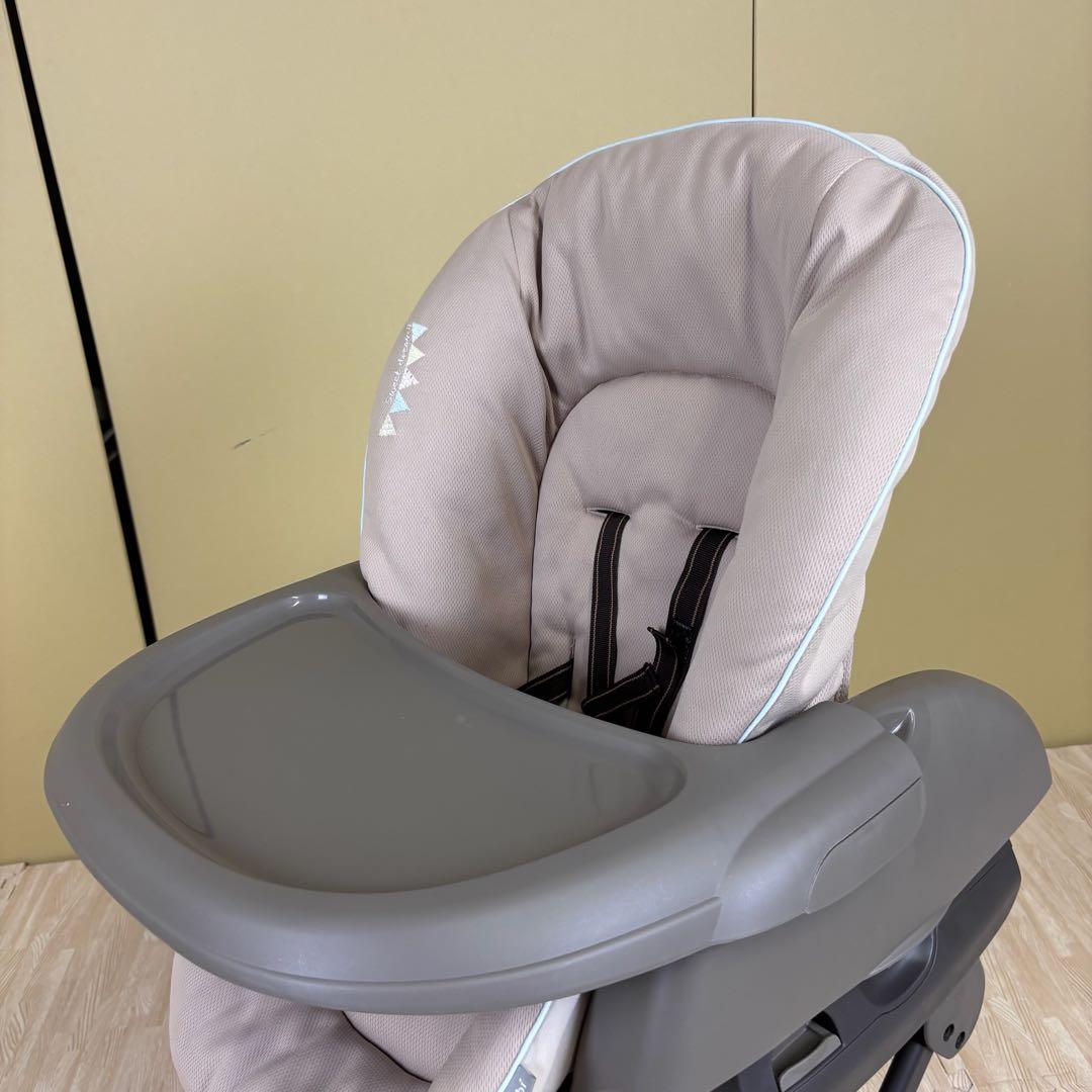 極上クリーニング済　☆美品☆　コンビ　ハイローベッド＆チェア　ネムリラ　グレー