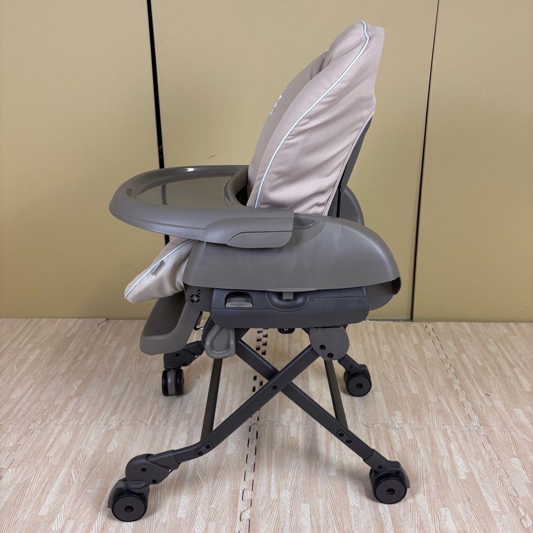 極上クリーニング済　☆美品☆　コンビ　ハイローベッド＆チェア　ネムリラ　グレー