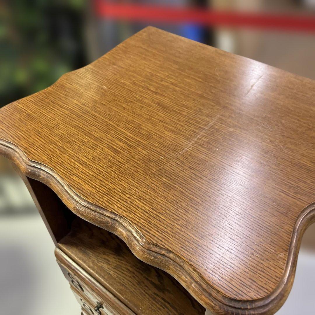 【三越製作所】◇電話台◆ヴィンテージ◇ルーマニア製◆オーク材