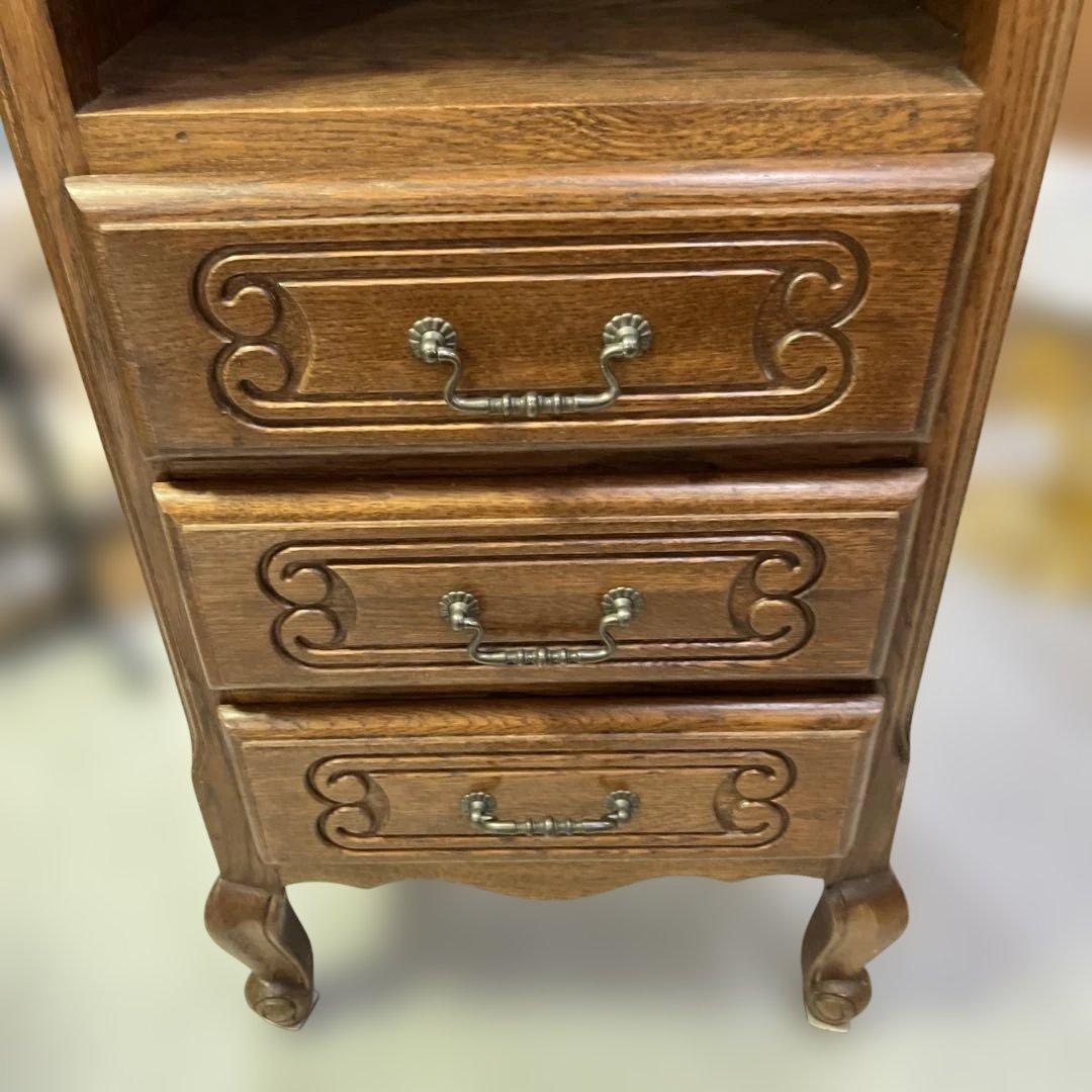 【三越製作所】◇電話台◆ヴィンテージ◇ルーマニア製◆オーク材