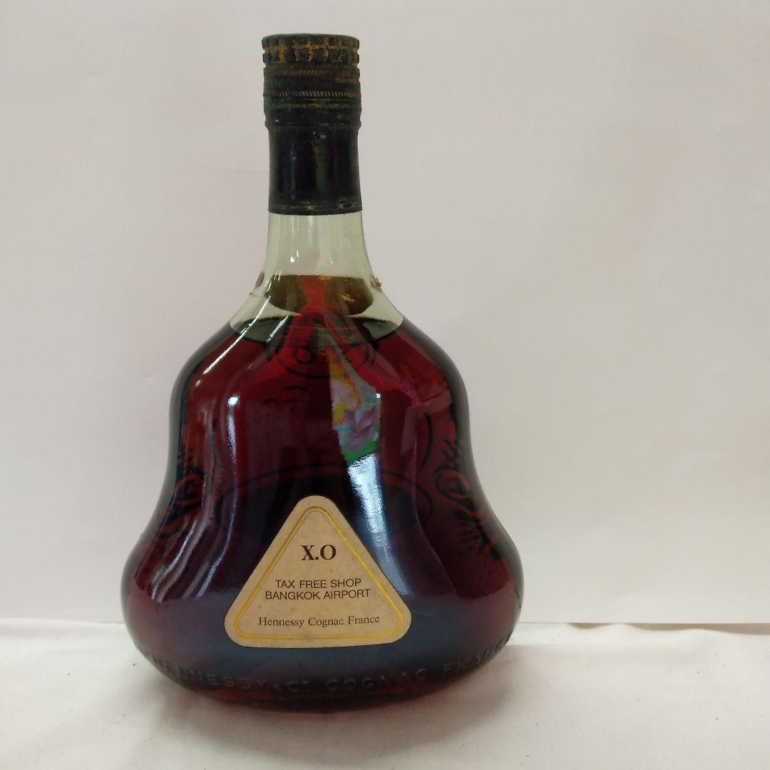 送料無料！Hennessy X.O. コニャック 金キャップ グリーンボトル