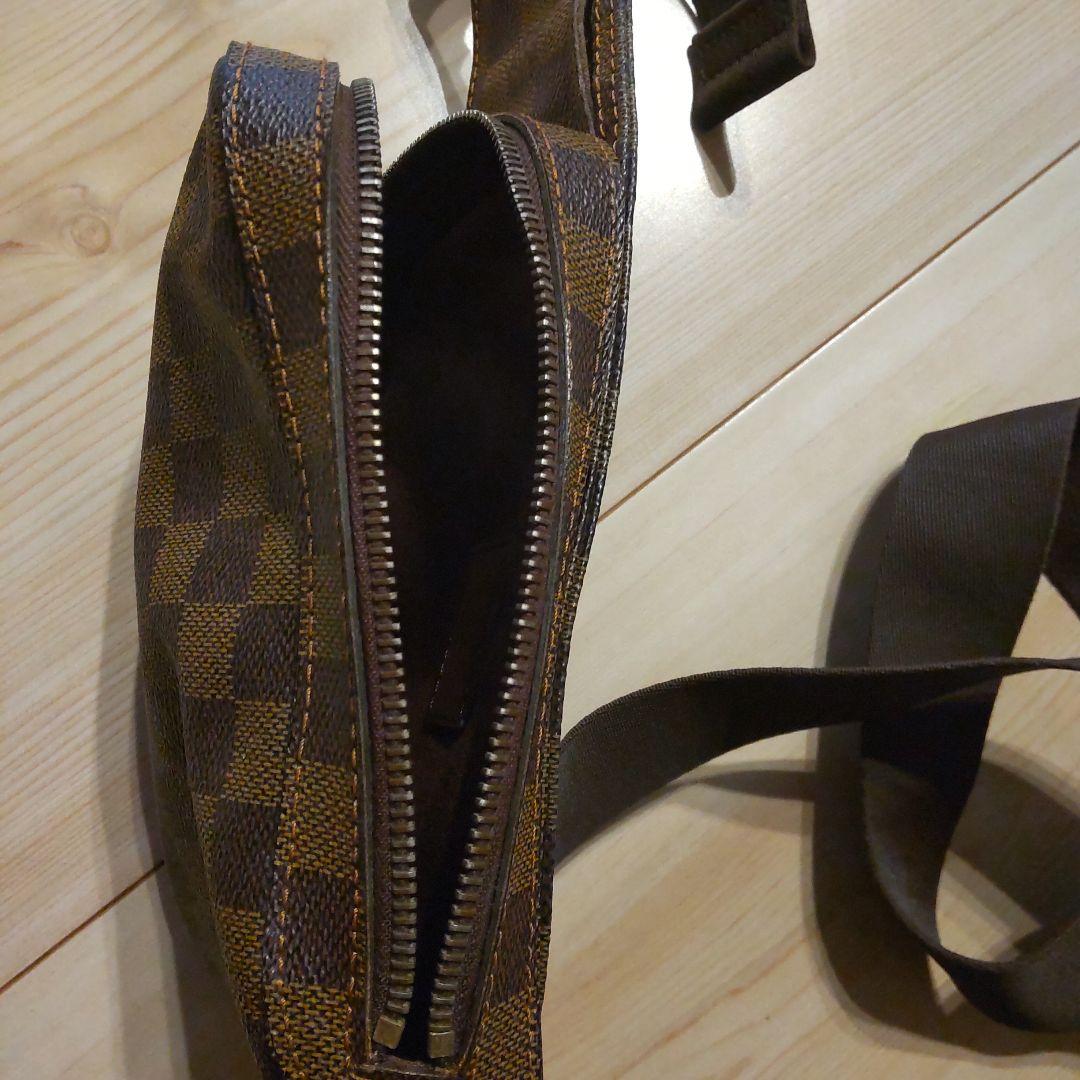 ブラウンチェック柄ショルダーバッグ