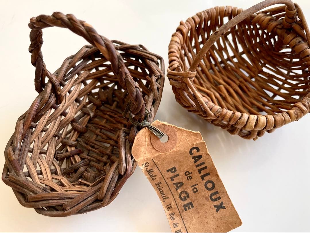 フランス　アンティーク　籠　蚤の市　パニエ ドール　バスケット　ミニチュア