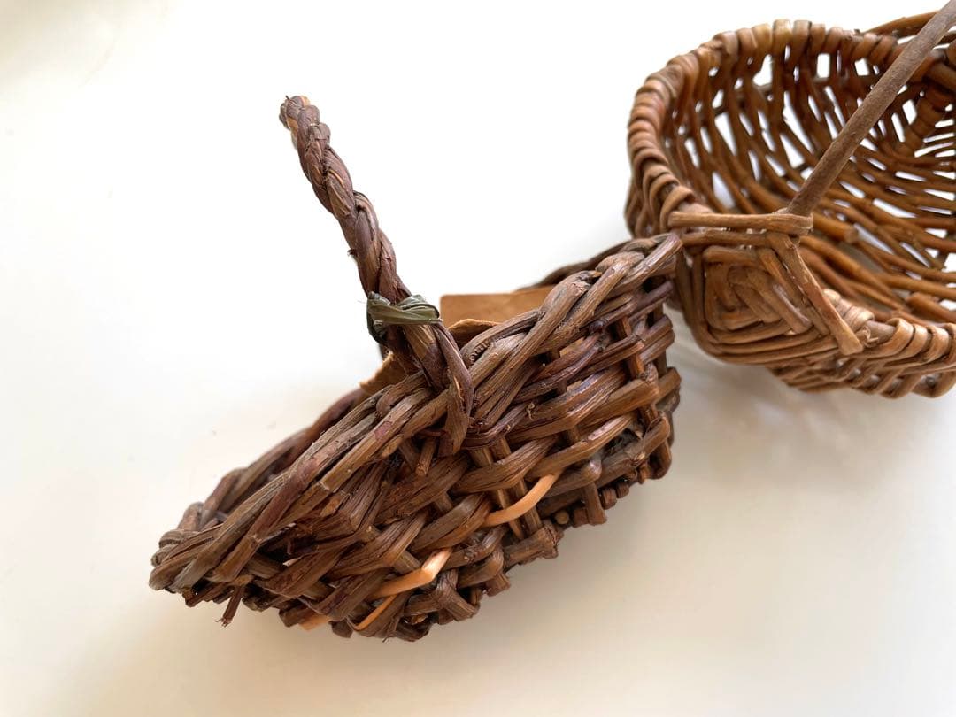 フランス　アンティーク　籠　蚤の市　パニエ ドール　バスケット　ミニチュア