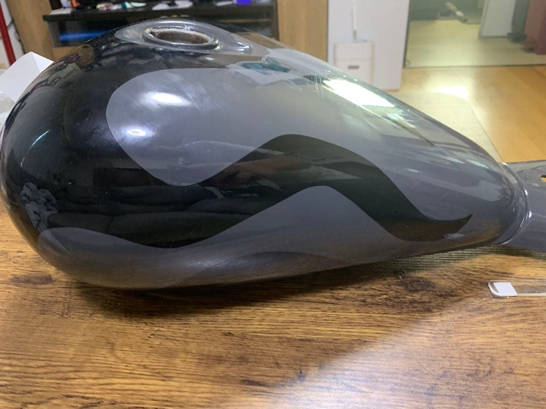 ジャズ50 グレー バイクタンク フレイムデザイン