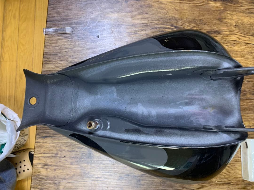 ジャズ50 グレー バイクタンク フレイムデザイン