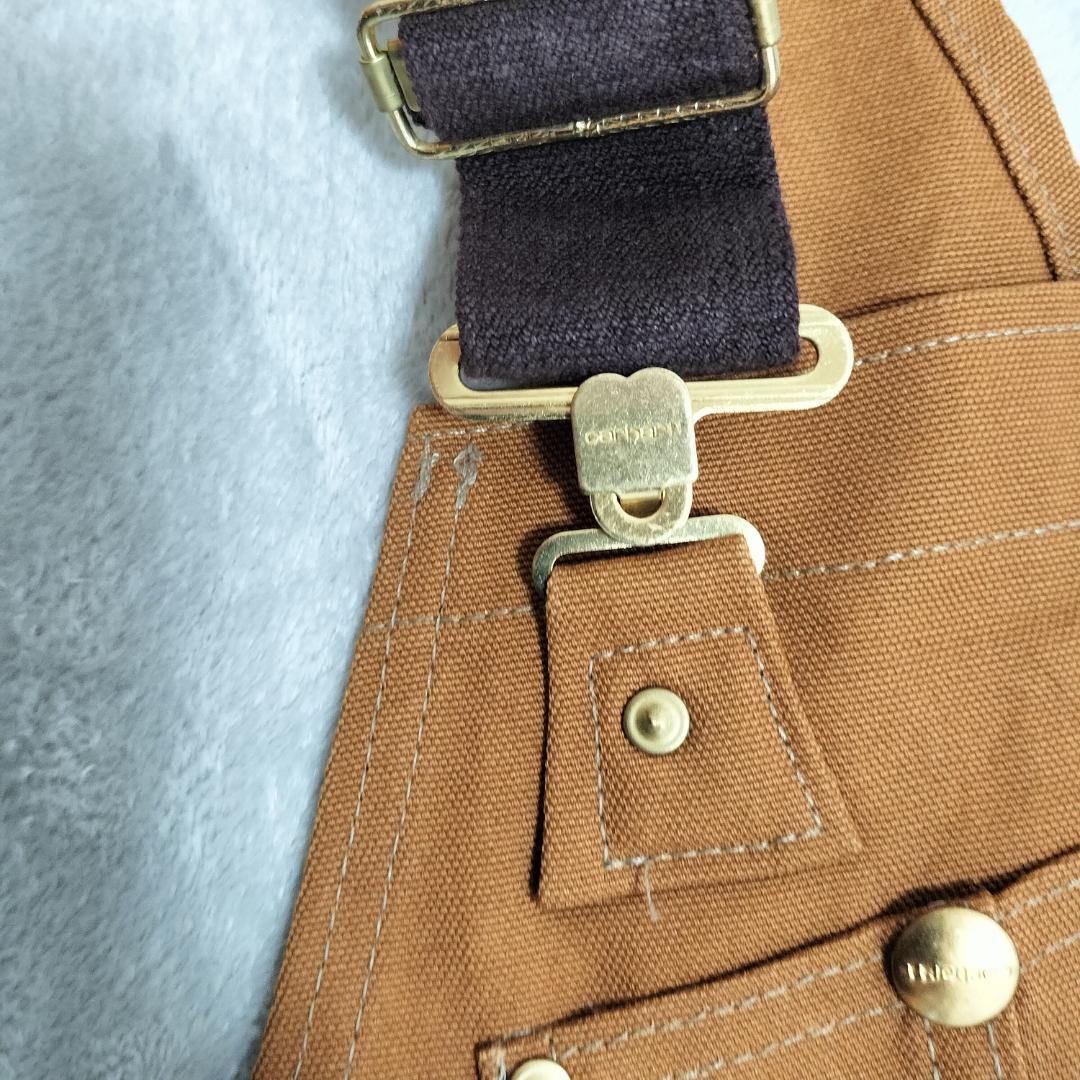 専用USA製 Carhartt オーバーオール W36 キャメル キルティング