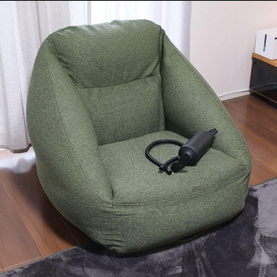 空気でできたソファ（無印良品）