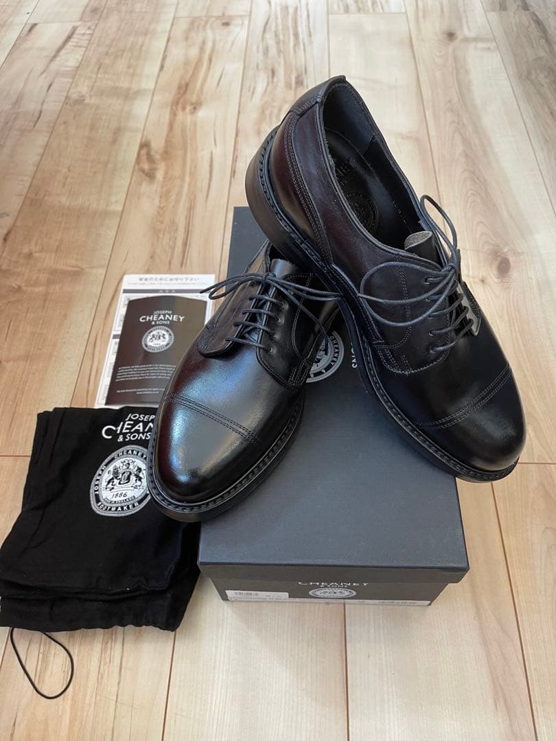 英国製新品CHEANEY チーニー ケンゴンH 黒色 クロムエクセル UK7.5