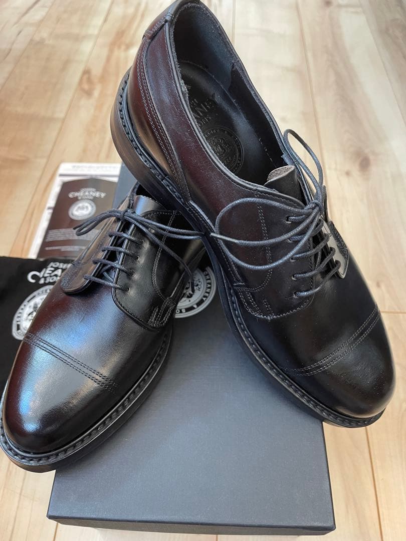 英国製新品CHEANEY チーニー ケンゴンH 黒色 クロムエクセル UK7.5