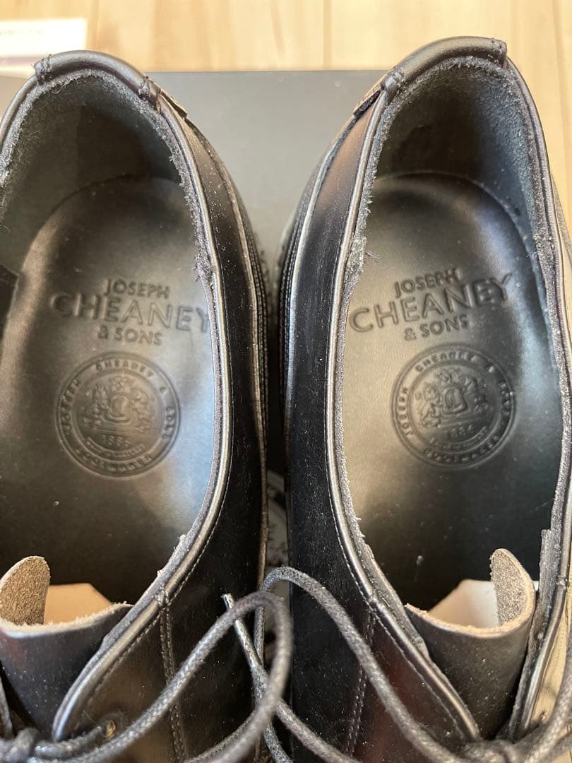 英国製新品CHEANEY チーニー ケンゴンH 黒色 クロムエクセル UK7.5