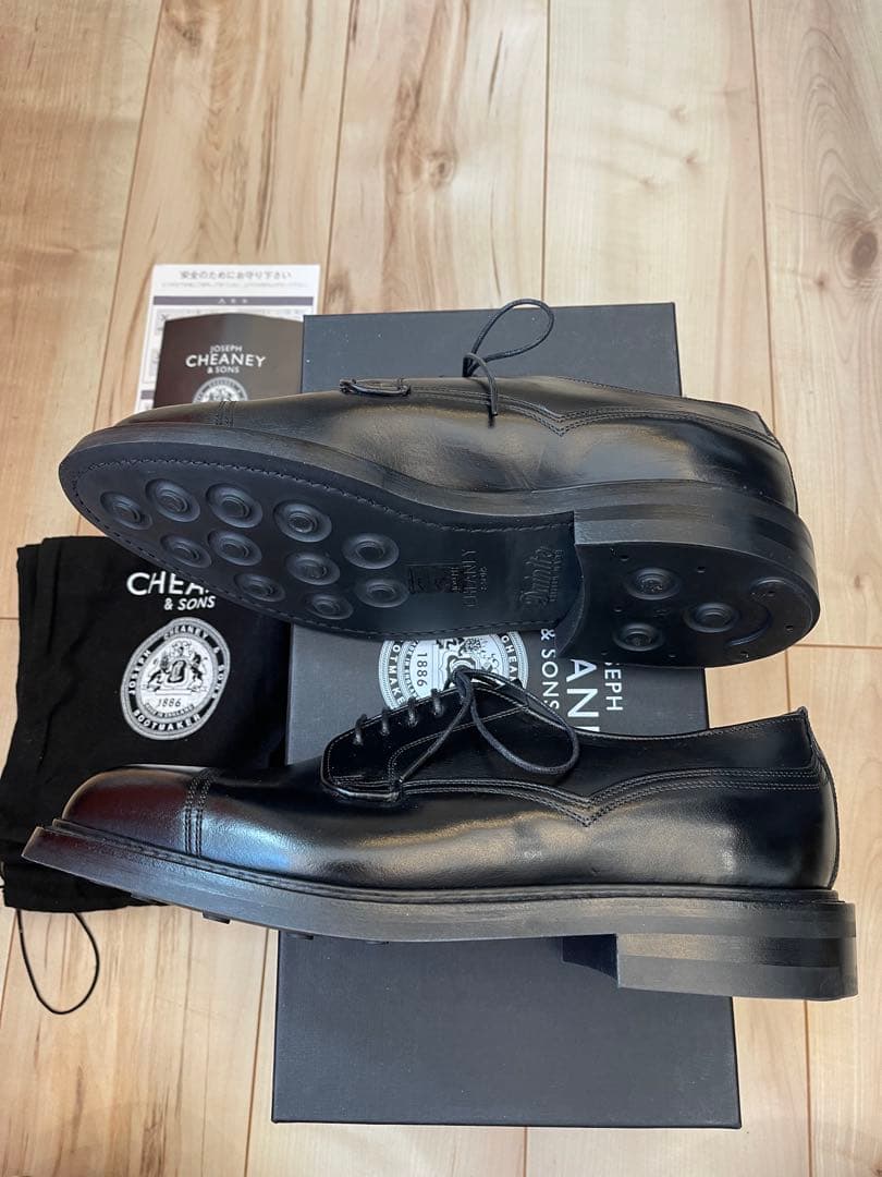 英国製新品CHEANEY チーニー ケンゴンH 黒色 クロムエクセル UK7.5