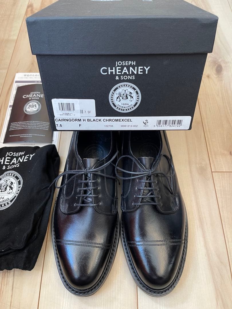 英国製新品CHEANEY チーニー ケンゴンH 黒色 クロムエクセル UK7.5
