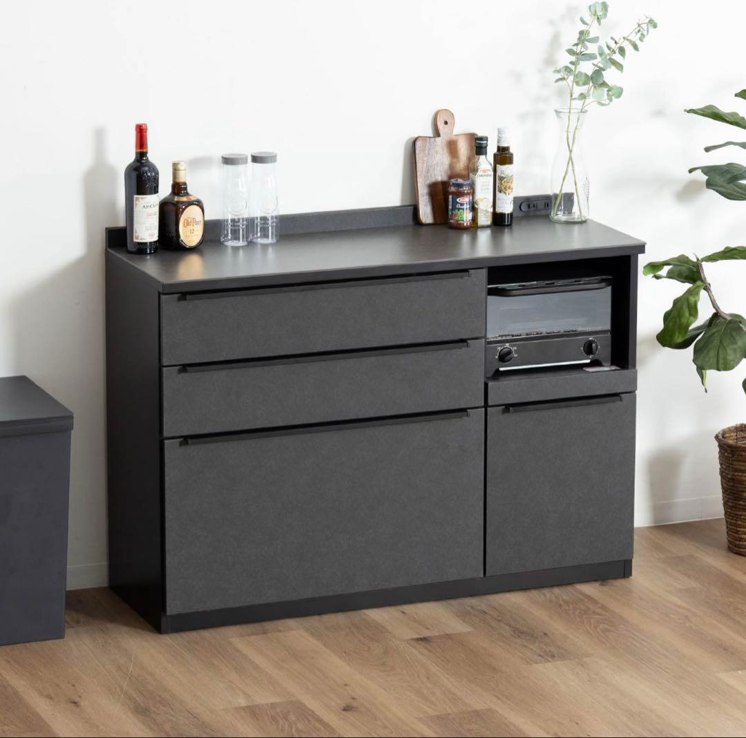 【本日限定】食器棚 キッチンカウンター セラミック 幅180