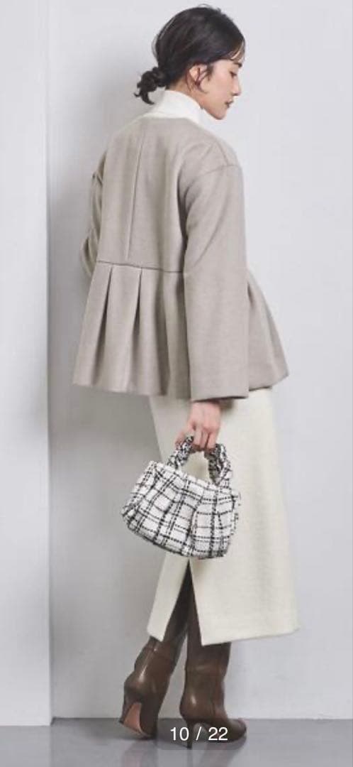 ユナイテッドアローズ　ヘプラムショートコート　36美品！