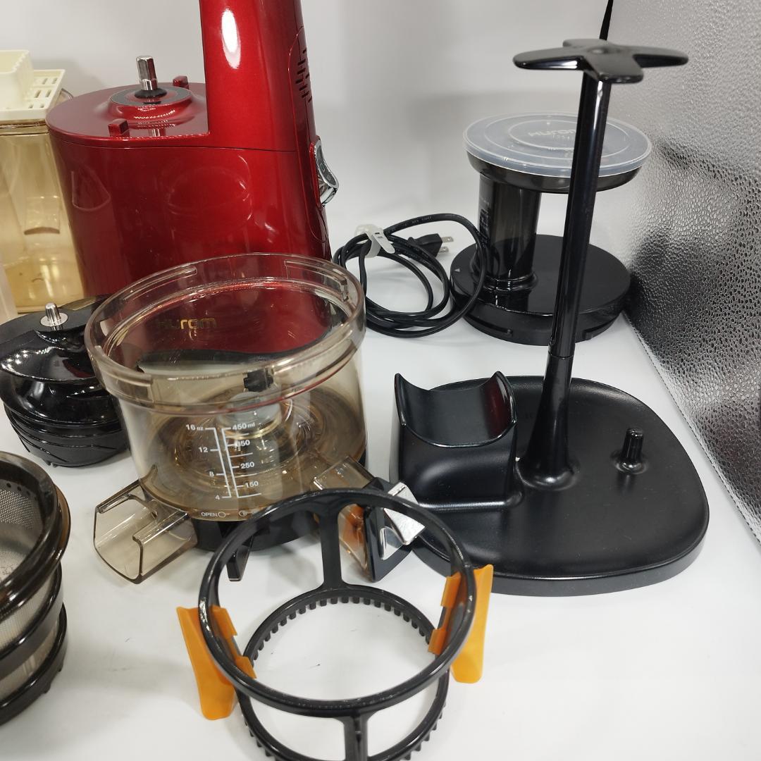 美品　Hurom　スロージューサー　H-AA-RBA17　ヒューロム　レッド