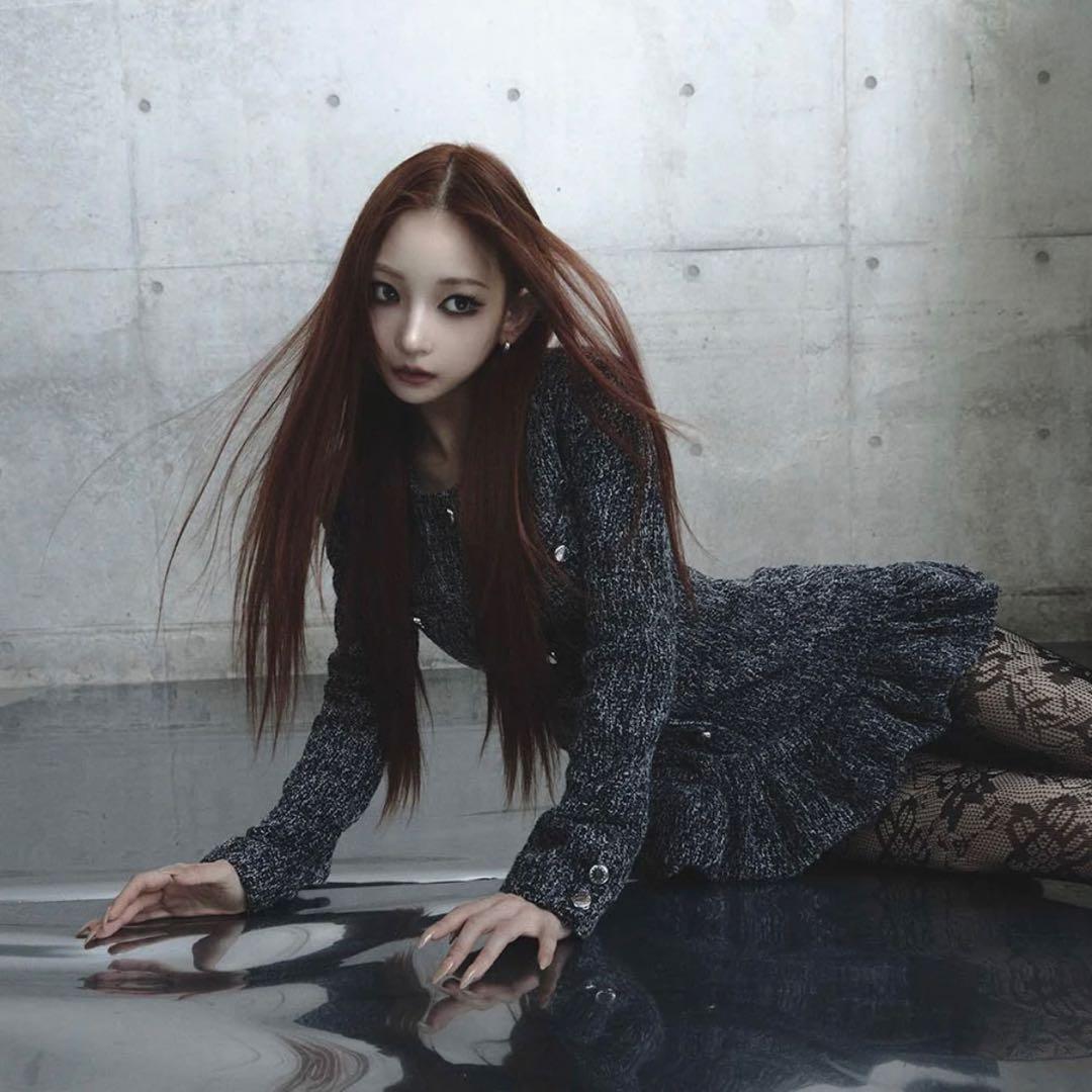 ワンピース theredthread S tweed balloon dress mini