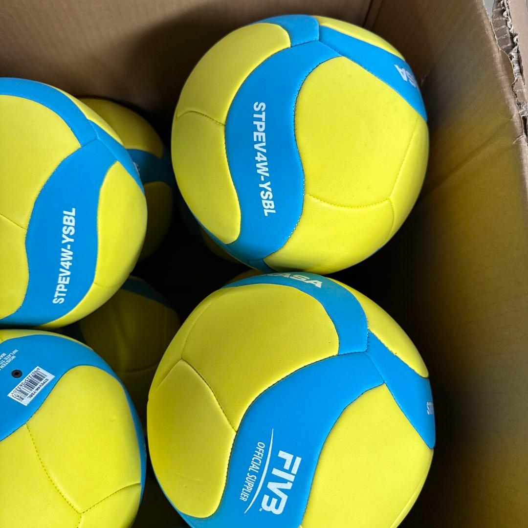 11個セットMIKASA STPEV4W-YSBL スマイルバレーボール 4号球
