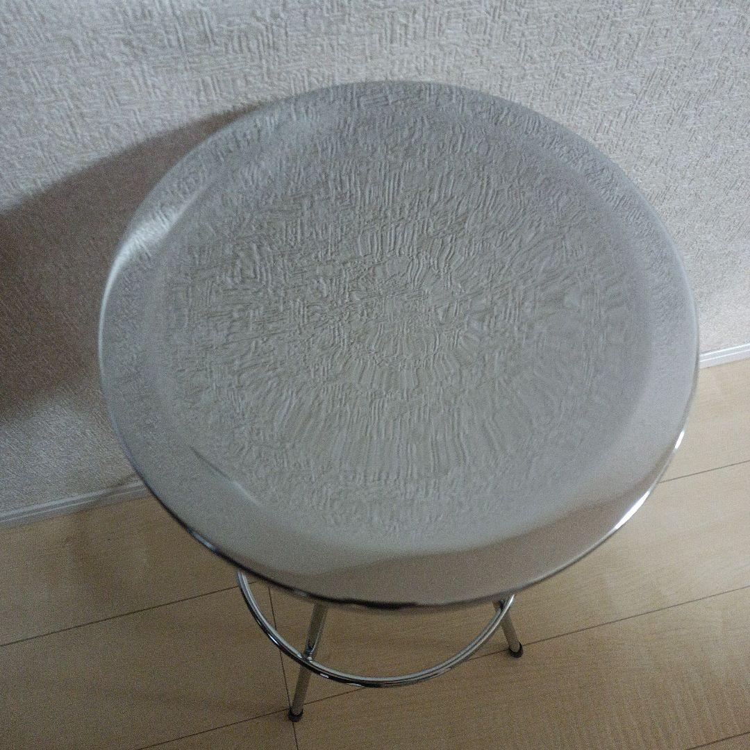 ①希少　ステンレス製　カウンターチェア　バーチェア　スツール