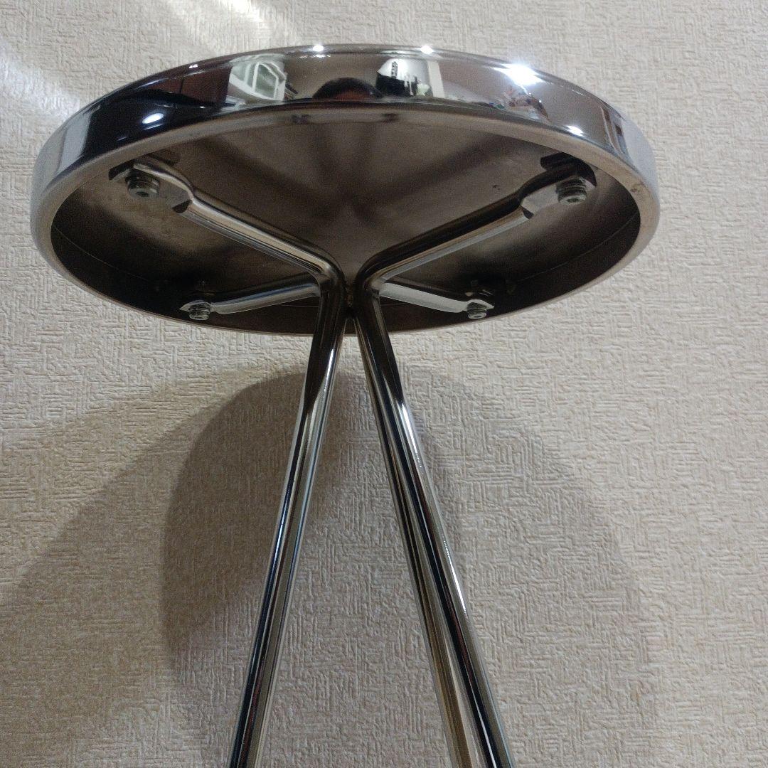 ①希少　ステンレス製　カウンターチェア　バーチェア　スツール