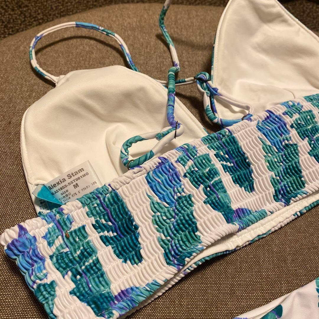 ALEXIASTAM 葉っぱ柄 セパレート水着 Mサイズ