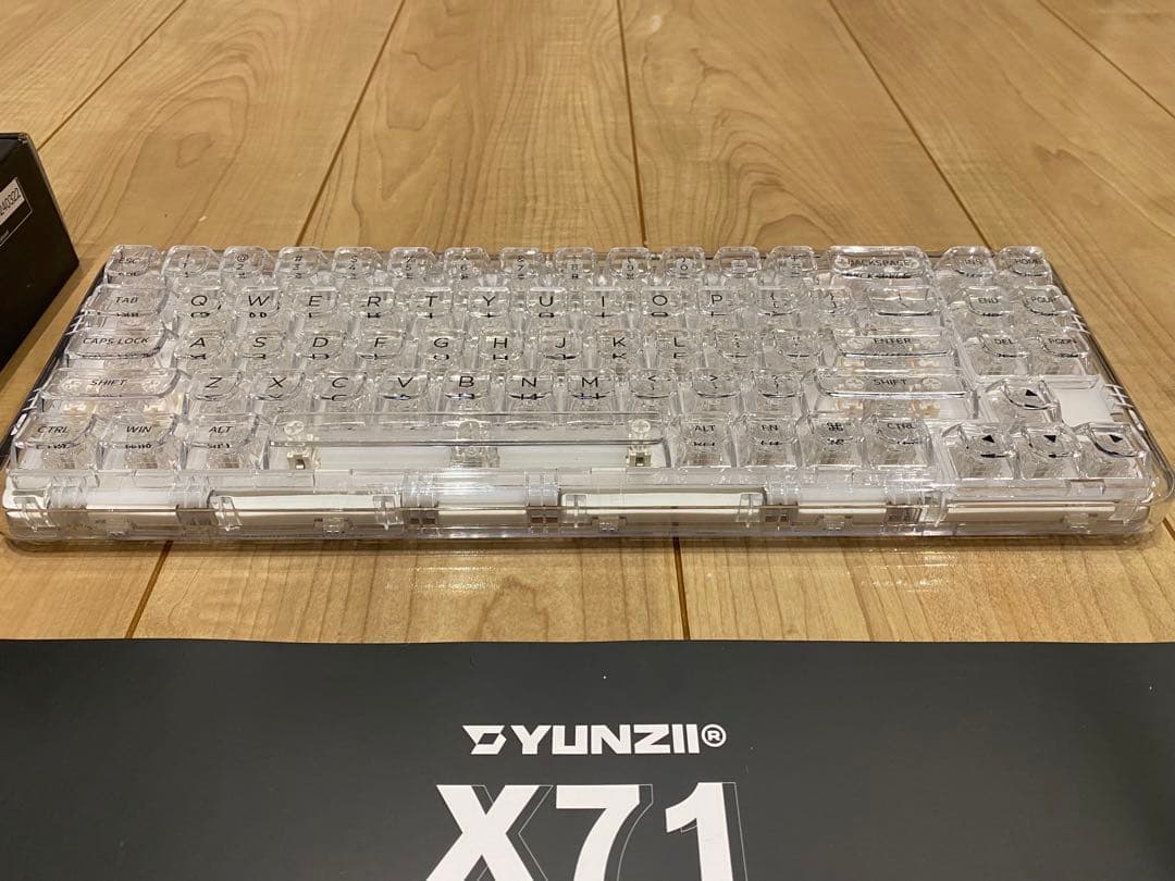 YUNZII X71 トライモードワイヤレスキーボード
