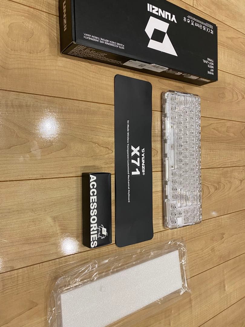 YUNZII X71 トライモードワイヤレスキーボード