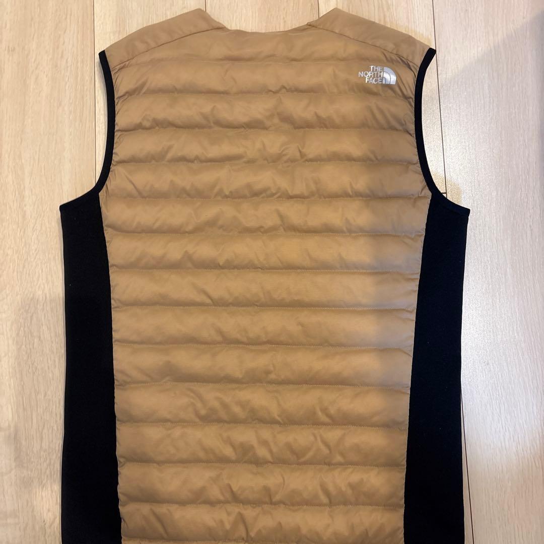 ノースフェイス　レッドランベスト　ダウンベスト　ベージュ　L
