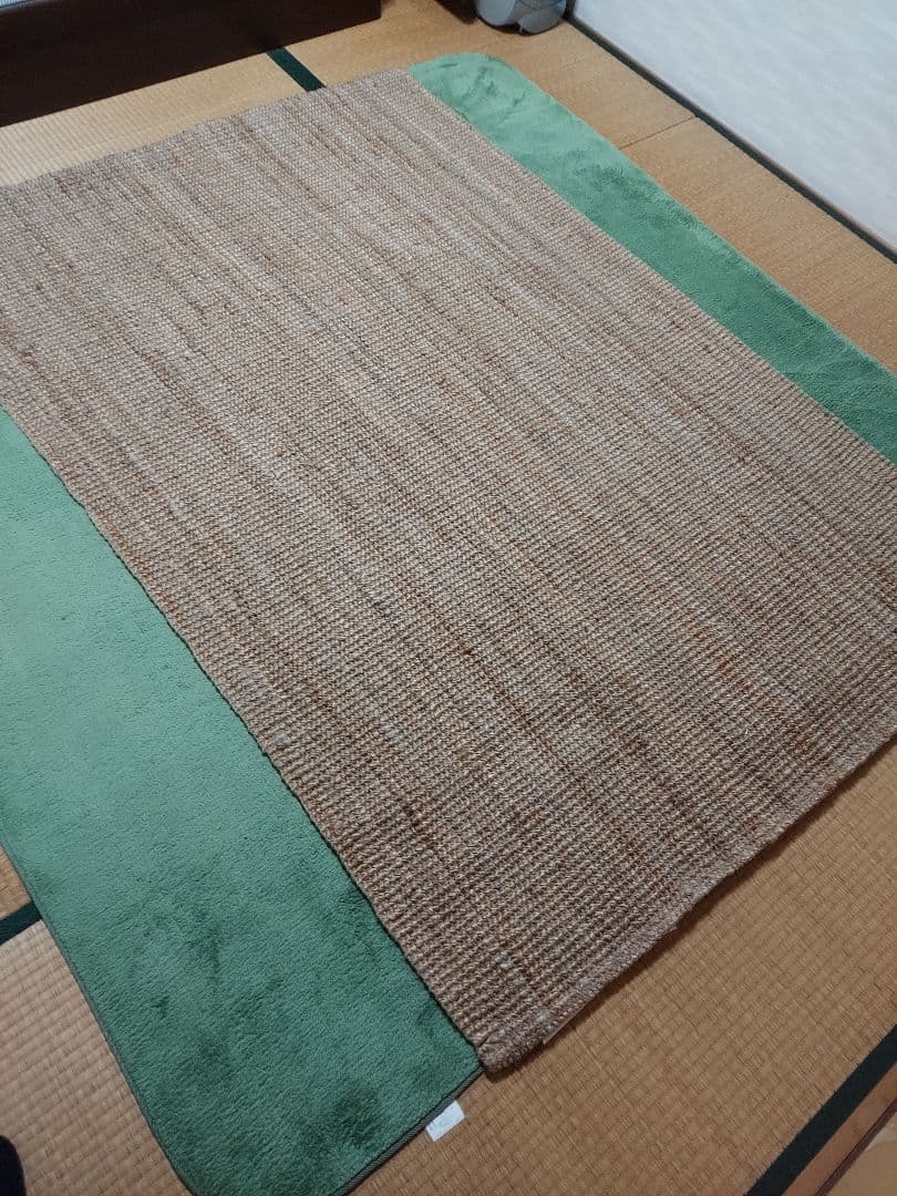 IKEA LOHALS ローハルス ラグ 平織 ナチュラル 133×195 美品